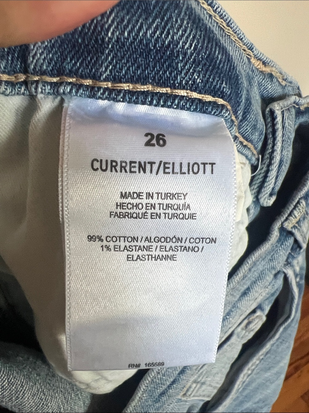 NWT Current/Elliott The Jaunt Taper Baggy High Rise Jeans Morning Glory 26 - Picture 9 of 10